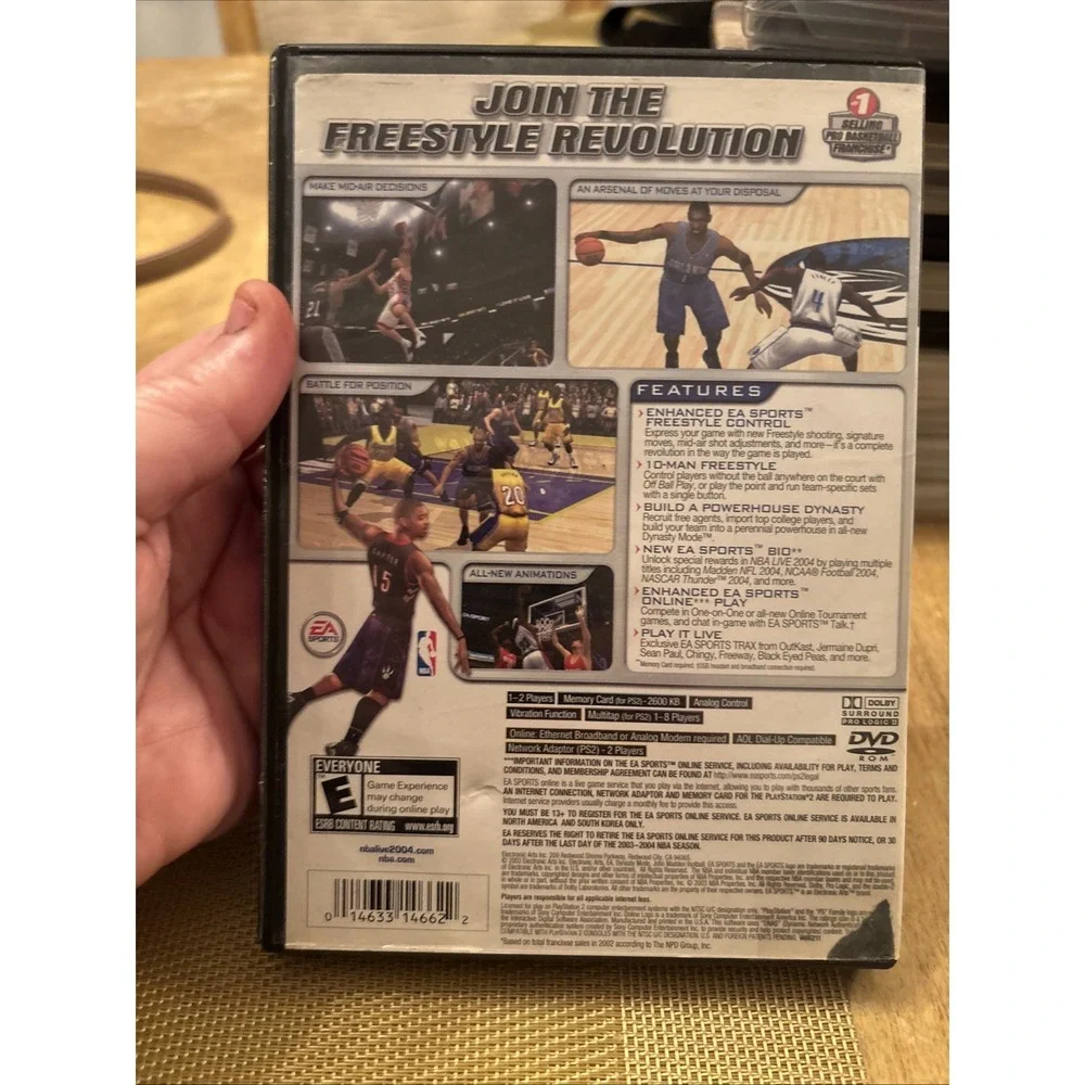 NBA Live 2004 Sony PlayStation 2 PS2 Game Complete In Box CIB EA Sports